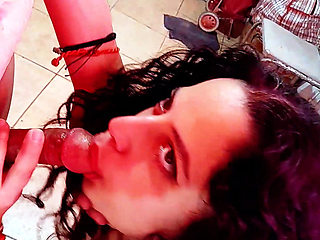 It's Getting Hot and Babyluna939 Tries on Her Bikini and I Fuck Her Mouth and Make Her a Creampie Part 1