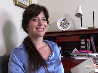 Sexy Milf Boss Lady Asha Sucks Your Cock At The