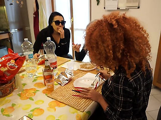 Lunch Humiliation Submissive Slave Eats off Floor