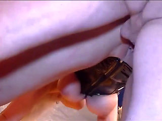 Blonde Babe Stretched Wide by Massive Fist in Group Fun