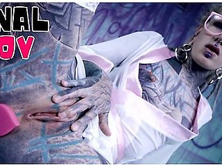 Lily Lu In Tattooed Girl With Glasses And Buttplug Dick Dp And Facial
