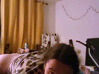 Sucking older bf's big dick until he fucks me deep