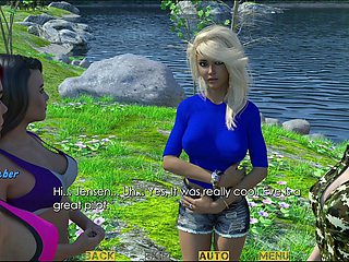 3D manga girls in swimsuits getting steamy and erotic