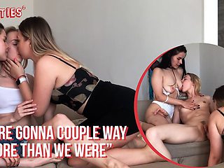 Three German Women Share a Spanking-Filled Lesbian Threesome