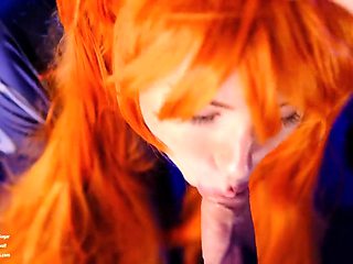 Scorching Biotch Asuka Langley. Grubby Suck off and Labia Internal ejaculation (Sara Yurikawa)