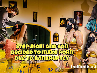 Stepmom and Step Son Decided to Make Porn Due to Bankruptcy