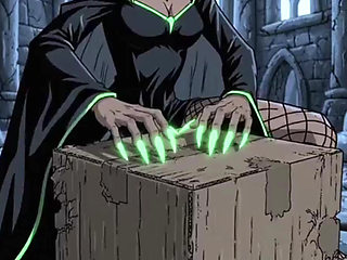 Maleficent and the Magic Pumpkin. Halloween Cartoon