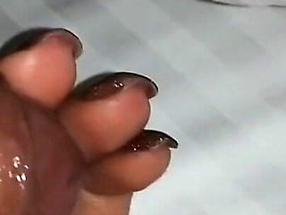 Cumming on My Stepsister's Little Hand!