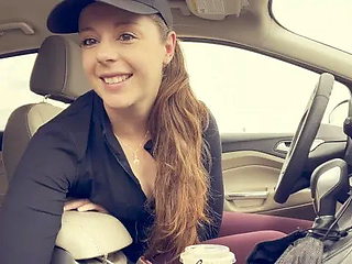 Pov Public Parking Lot Joi... Flashing, Edging, Teasing, Swallowing!