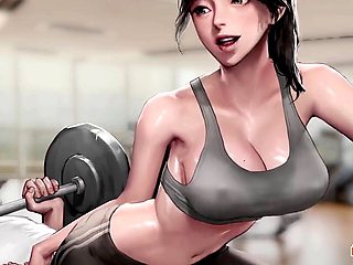 Smashing Airi in the gym with a secret twist