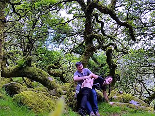 Merciless outdoor spanking punishment for naughty teen