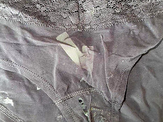 Cum on wife's panties 26