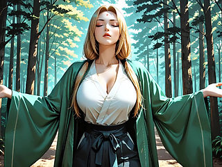 Tsunade Jiraiya Wild Sex In Forest And Onsen Blowjob Deep Big Breasts Blonde Ninja Tsunade Sucking Cock Hard Anal Onsen Water Ca