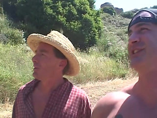 Big boobs sexy hairy pussy double penetrated foursome anal fucking