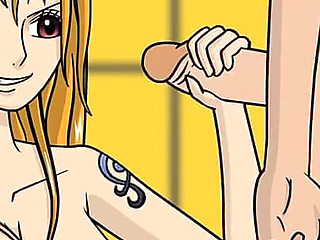 One Slice of Lust (one Piece) V1.6 Part 4 Nami Gives Rubber Handjob