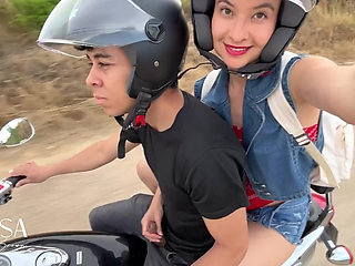 I Take Out My Stepbrother's Dick on the Motorcycle