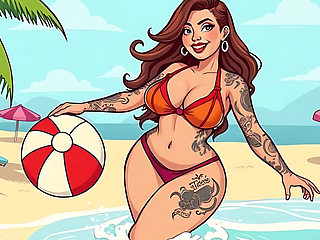 Sexy Tattoo Art Bikini Babes