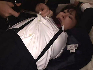 Shaved Asian Teen Marina Tanaka Fucked Hard in Auction Fetish - Creampie & Blowjob