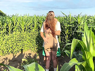 JuliaSayNo Hardcore Public Fuck: Rough Doggy Style with Hot Teen Babe in Corn Field