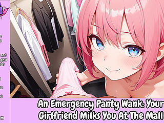 An Emergency Panty-Wank: Your GF Milks You at the Mall