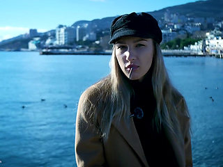 Outdoors Smoking with Beaty Russian Girl 1