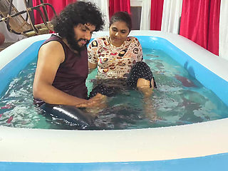 Mallu Couple Swimming Pool Fuck with Blow Job