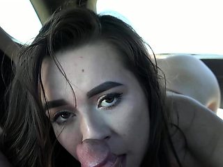 Party teen blowjob cumshot