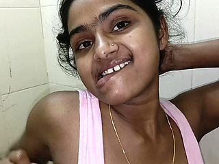 Desi Indian Wife Oily Titjob in Bathroom - Hot Close-up Play
