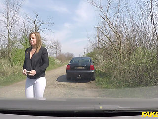 Fake Cop - Amateur Cowgirl Tastes Some Cum