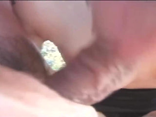 Threesome outdoor fuck with a transgender