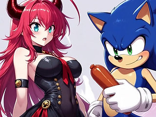 Provocative game in animated scene