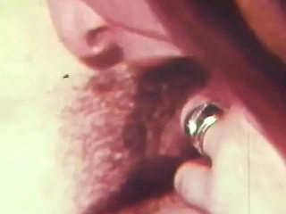 Vintage Threesome with Hairy Blonde Teen Suzanne Fields Takes Big Cock