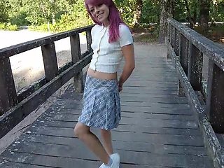 Thong-wearing cutie shows off outside and inside too