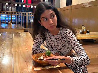 Hentai Girl Katty West Coated in Thick Cumshot During Wild Public Sushi Bar Romp: She Devours Cum