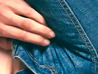 Messy Squirting on Hollister Jeans. Wet Crotch