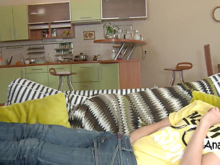 Kani & Milla Do Threesome Anal ATM, Multiple Positions on the Sofa Cum in Mouths, Russians From Way Back