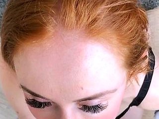 Amateur brunette teen blowjob and cumshot