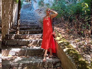 Amateur Blonde Mature Wife Enjoys Sex After Walk