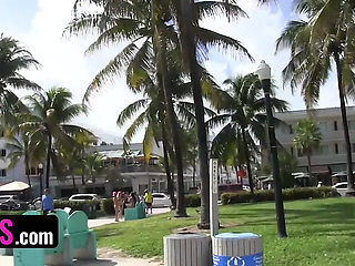 BFFS - Cute teens hit the beach for lucky dude they can fuck and cure their itch