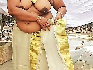 Classically Dressed Desi Girl Getting Naked Wearing Only Jewels