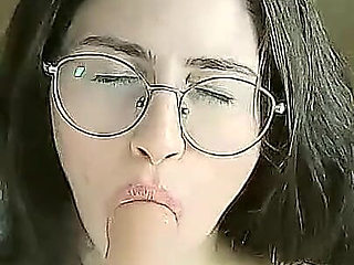 Schoolgirl Masturbating Ass Worship Suck and Ride Dick