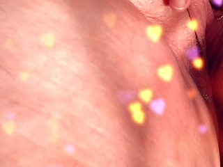 Beautiful shows off her hairy pink pussy