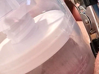 No Touch Pussy Orgasm - Black Lingerie with Straps on Curvy Body, Tied Vibrator and Nipples Stimulation