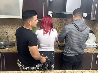 My Husband's Friend Gropes My Ass While I Cook, But He's Clueless - Cheating Amateur Wife Video