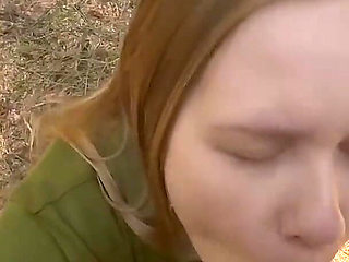 A Wet Quickie in the Woods with Hot Close-ups
