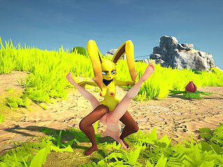 Rabbit Monster Grinding Woman (sapphire Safari V.23)