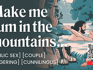 ASMR Audio Porn: Couple's First Public Sex in the Mountains - Fingering & Outdoor Fuck - Erotic Audio Roleplay