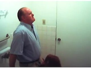 Bathroom Slut Sucks Dick In Restroom