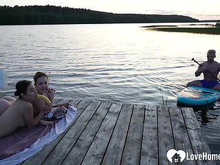 Surfer got to fuck us in a threesome