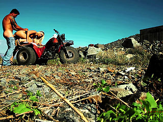 Jazy Berlin Sucks and Fucks a Biker to Make a Wing Man Out of Him